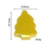 Christmas Tree Shape Handheld Mirror, Double Side Portable Vanity with Snowflake Print, Pocket Makeup Tool for Travel