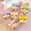 10Pcs New Cute Cartoon Little Bear Bow Series Flat Back Resin Cabochons DIY Jewelry Craft Decoration Accessorie