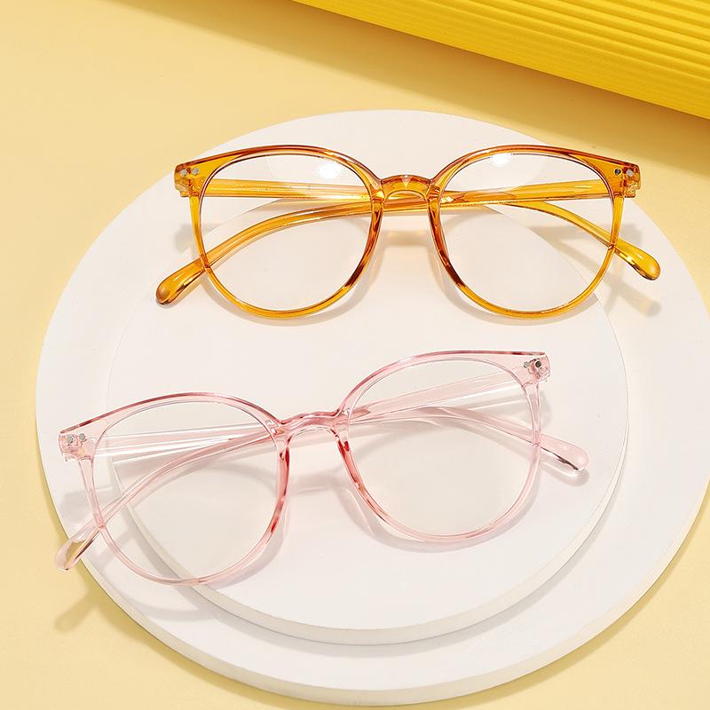 Black Computer Glasses Frame Women Men Anti Blue Light Square Eyewear Blocking Glasses Optical Spectacle Round Eyeglass
