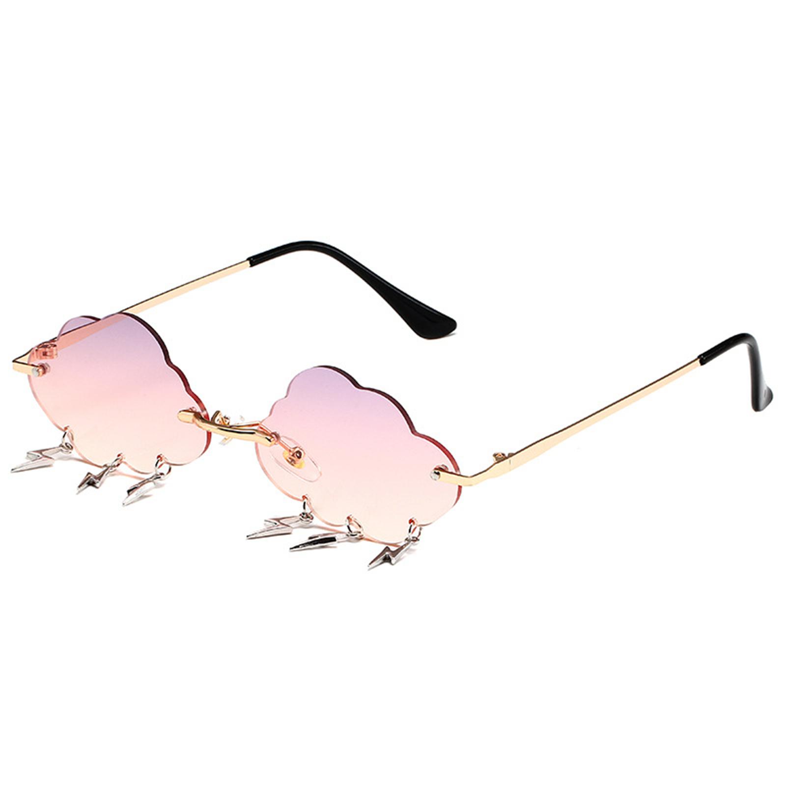 

Стильные хип-хоп облачные солнцезащитные очки фотореквизит без оправы оттенки законодатели моды хип-хоп солнцезащитные очки хипстеры костюм M