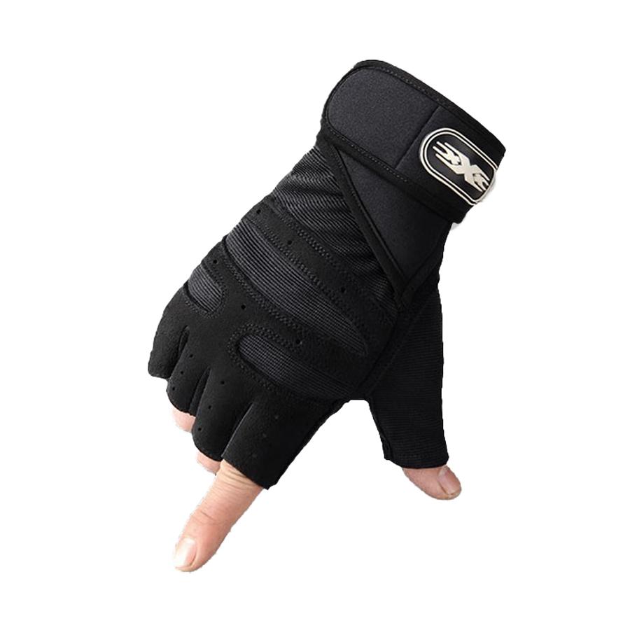 Half-Finger Weightlifting Non-Slip Gloves - 1 Pair Breathable Fitness Gloves For Dumbbell, Strength Training, Riding, Cycling