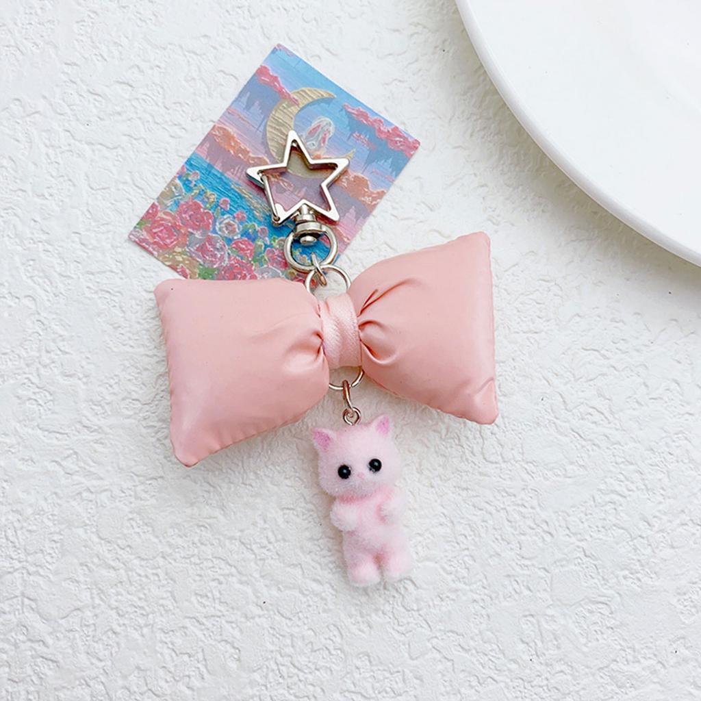 Elegantní klíčenka s motýlkem, klíčenka s mašlí, kočka s motýlkem, motýlek, odnímatelná šňůrka na telefon, ozdoba pro módní ženy