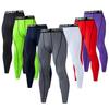 Collant Sportivo a Compressione da Uomo - Asciugatura Rapida, Pantaloni da Fitness ad Alta Elasticità per Corsa, Pallacanestro, Allenamento, Ciclismo.