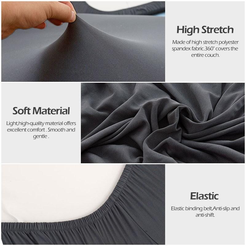 Waterproof Sofa Cushion Covers Non-Slip Silky Sofa Seat Covers Furniture Protector Soft Stretch Sofa Cover For Living Room El
