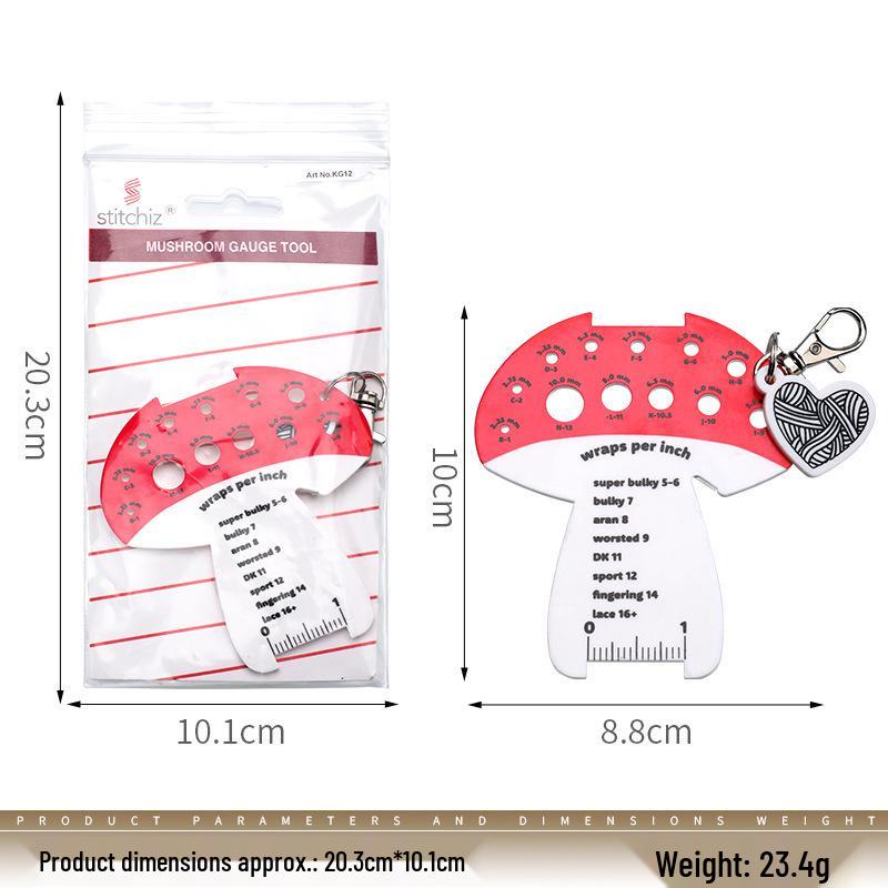 Multifunctional High-Quality Plastic Knitting Ruler Tool