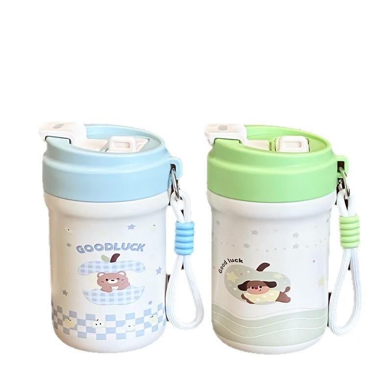 OLOEY Dual-Drink Insulated Straw Water Bottle