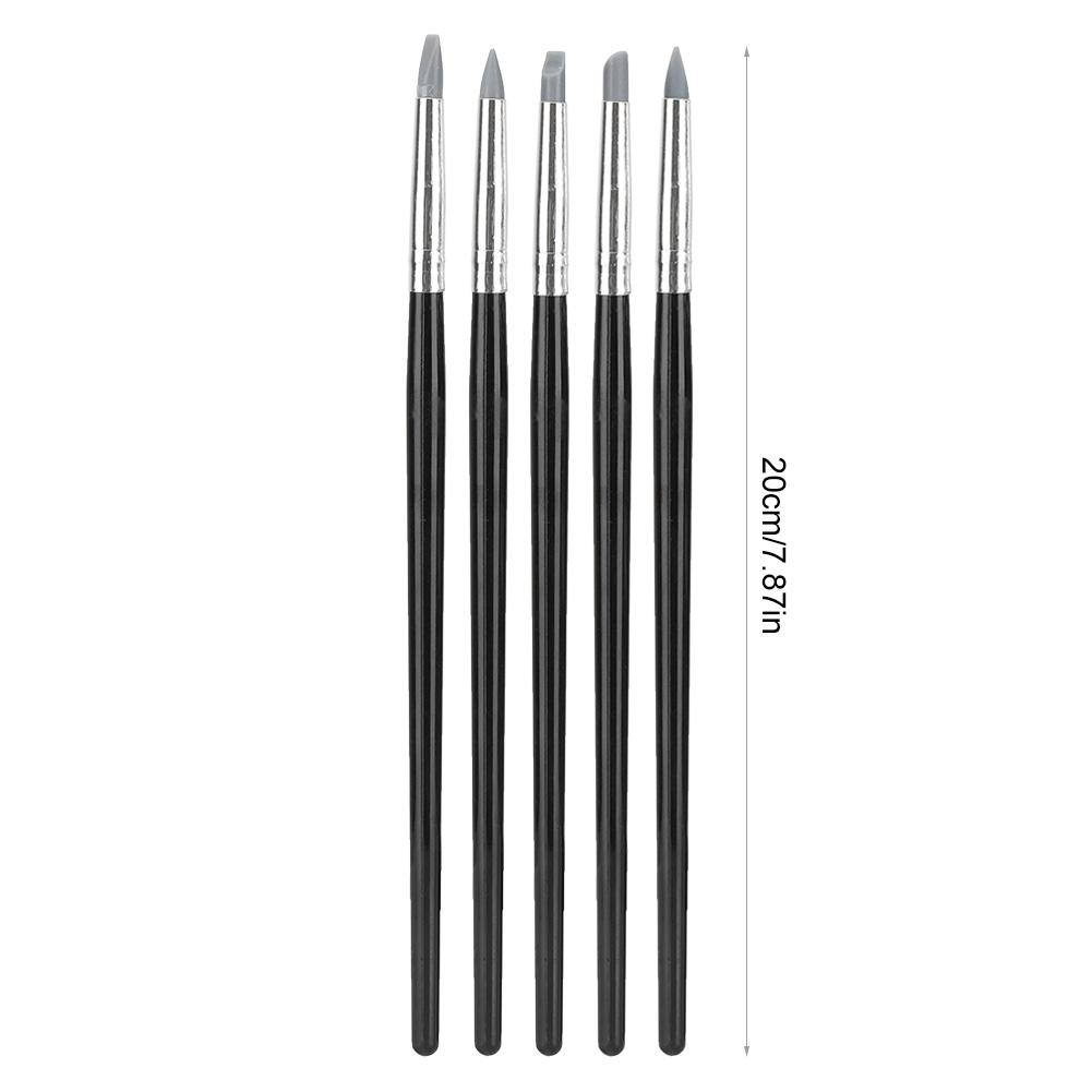 5pcs Clay Sculpting Tool Set Silicone Head Sculpture Tools Shapers Accessory