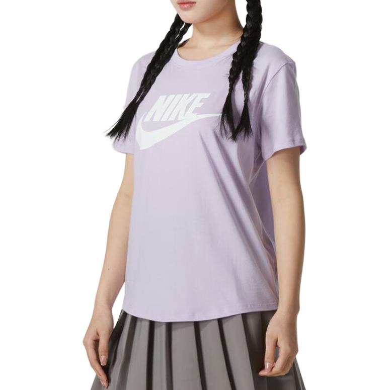 New Nike Sportswear SS24 T Shirt Women's Light Purple DX7907-545