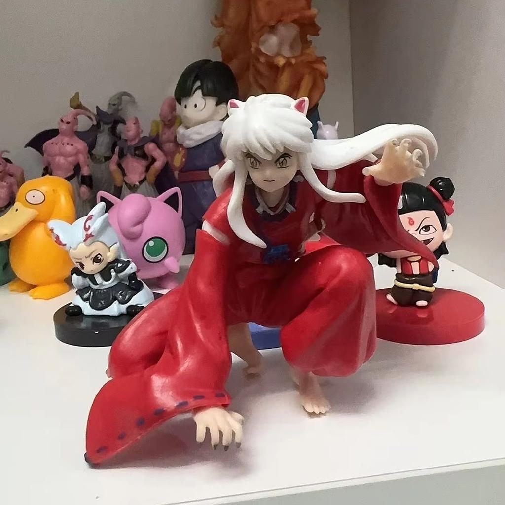 Inuyasha Sesshomaru Sitting Posture Figure Anime Model Toys Car Interior Decor Collectible Ornament Gift For Fans