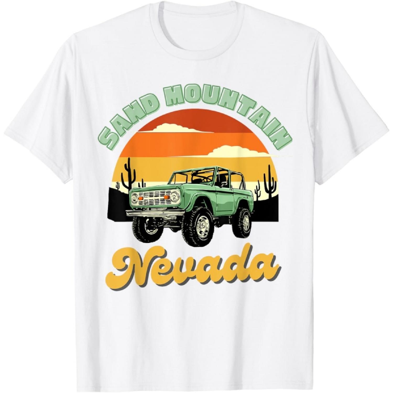 Ретро сувенирная футболка из Невады, Гора Песка XXXXXL белый