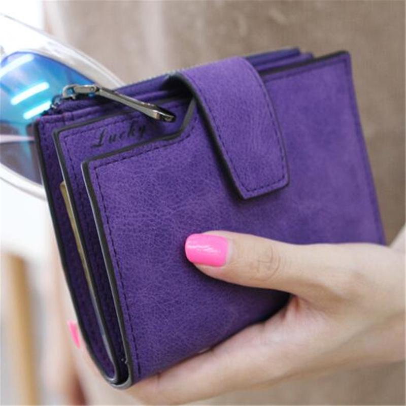 Yogodlns Dámská kabelka Mini Leather Grind Buckle Wallet Holder Card Holder Clutch Wallet Wallet