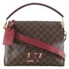 Bobourg Shoulder Bag N40176 Scarlet Brown Damier Canvas Women Used