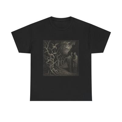 Gustave Doré Dante Inferno Illustration T-Shirt | Vintage Gravur