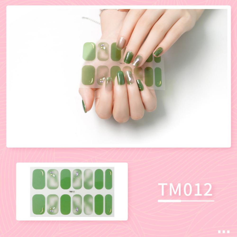 Aufhellender dreidimensionaler Nagelaufkleber Vollaufkleber wasserdichter Nagelpatch Fortgeschrittener Sinn Einfacher Wind Nagellack Kleber