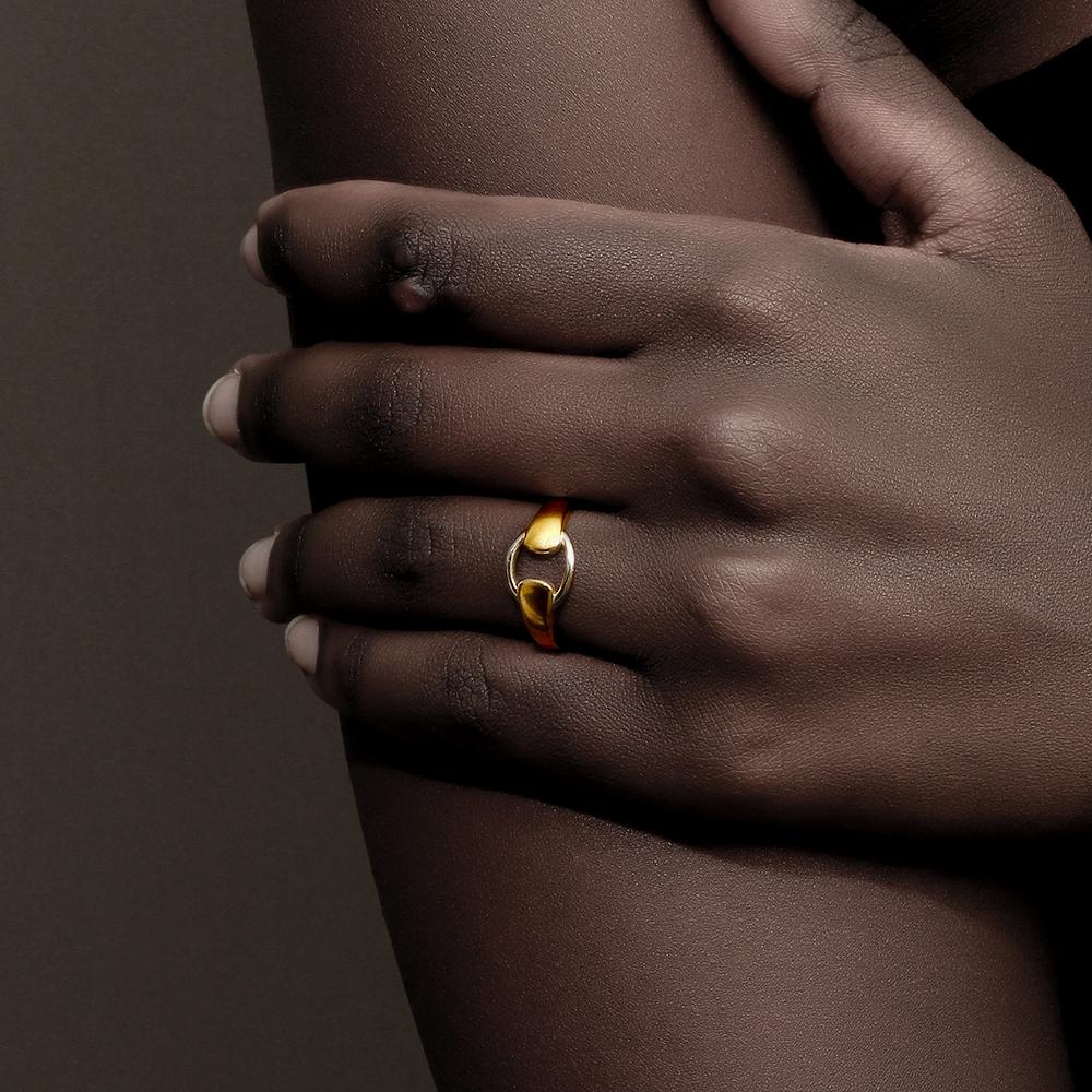 MamacitaSlay Daily Simple Design 18K Gold Plated Silver Color Titanium Rings women trendy women's stainless steel jewelry