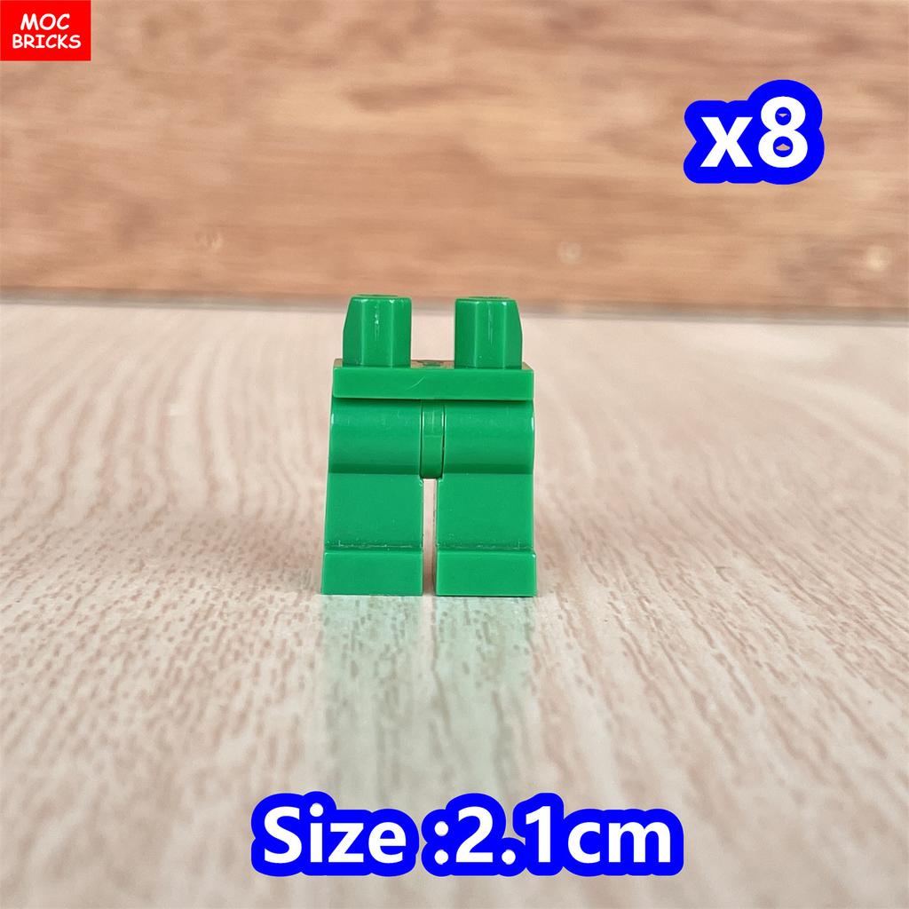 8pcs/lot MOC Bricks Blank Pants Legs Body Wear Figure Accessory Assembled Building Blocks Toy Kids Plastic Dolls
