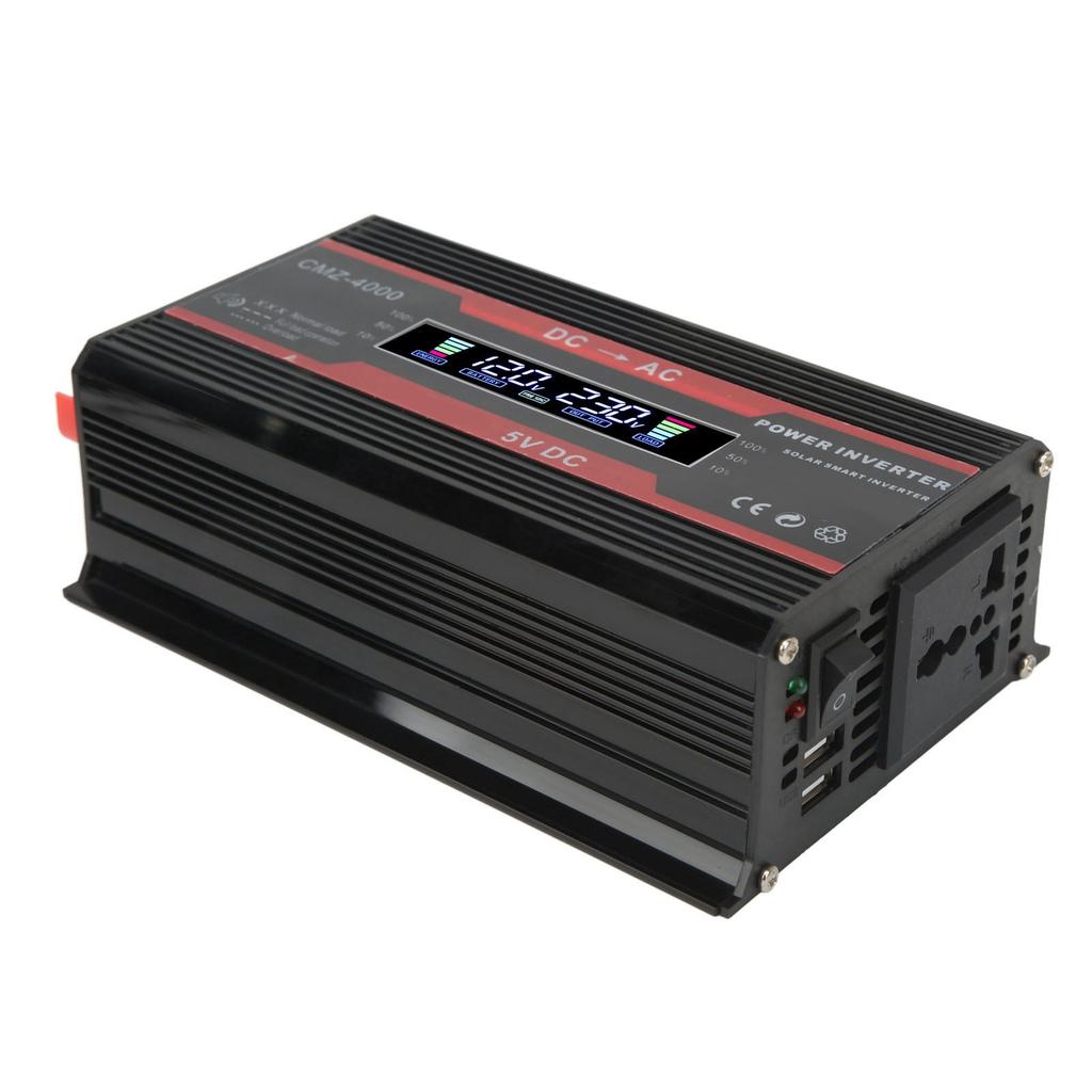 300W Modified Sine Wave Inverter Dual USB Ports 4.2A Fast Charging Car Power Inverter with Color Digital Display 12V To