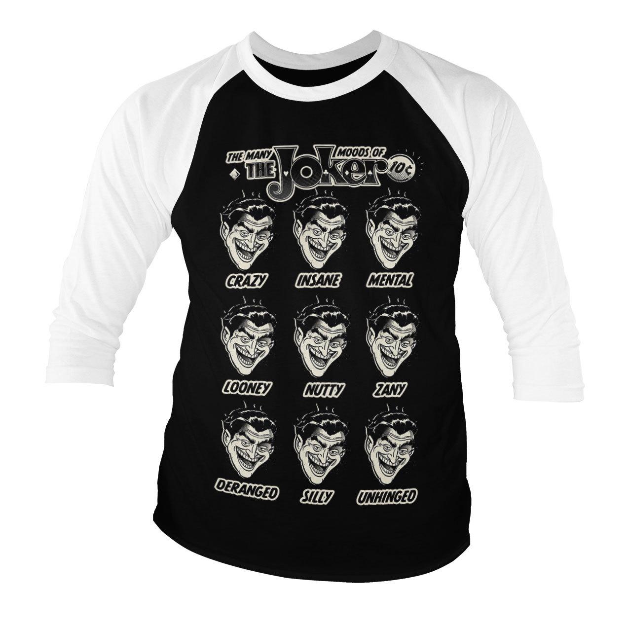 Officially Licensed The Many Moods Of The Joker 34 Sleeve T-Shirt S-XXL Sizes L