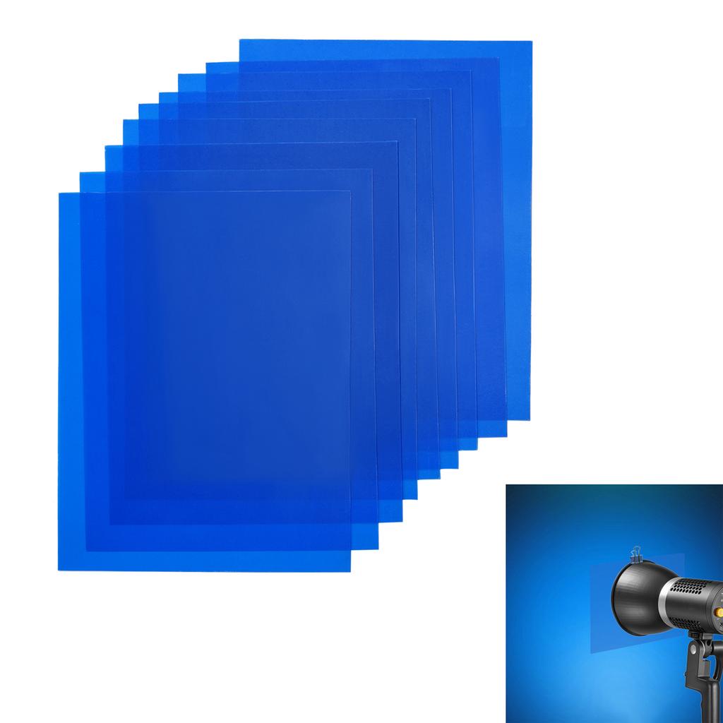 9 Stück 30 * 20cm Fotografie Licht Farbfilter Set Transparentes Licht Gel Blatt für Studiofotografie Porträt Video