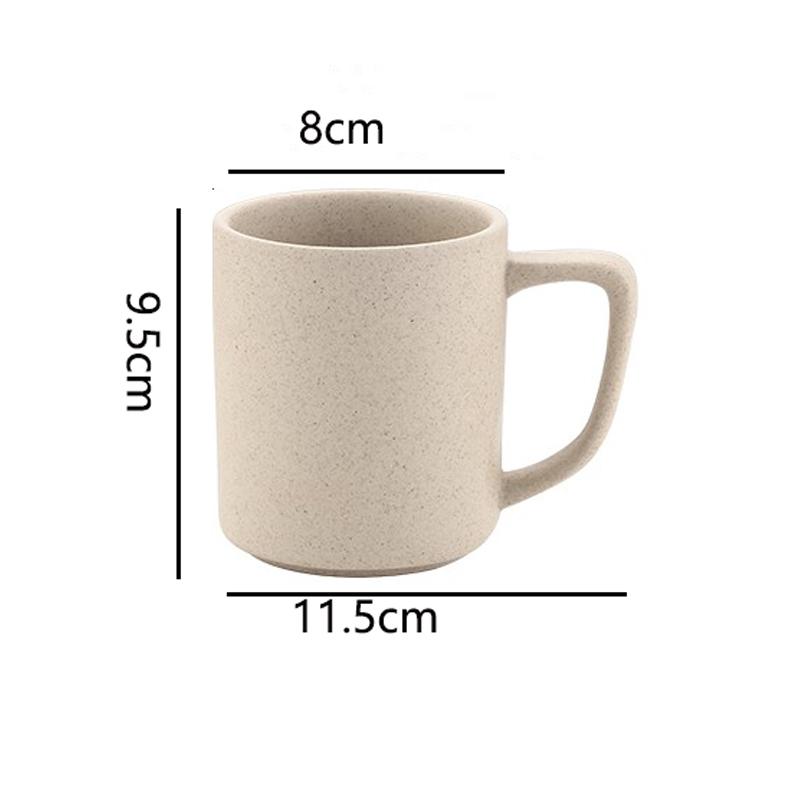 Vintage Coffee Color Ceramic Coffee Cup Home 300ml Teacup Office Tea Set Art Mug Breakfast Milk Oatmeal Mug Home Decoration Gift