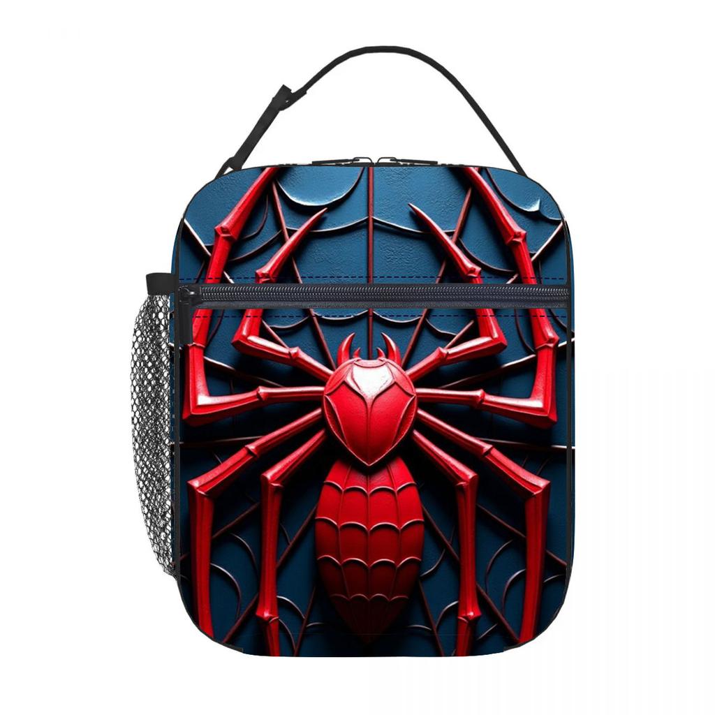 New Spider-Man Portable Lunch Bag Thickened Oxford Cloth Ice Bag Lunch Box Meal Bag