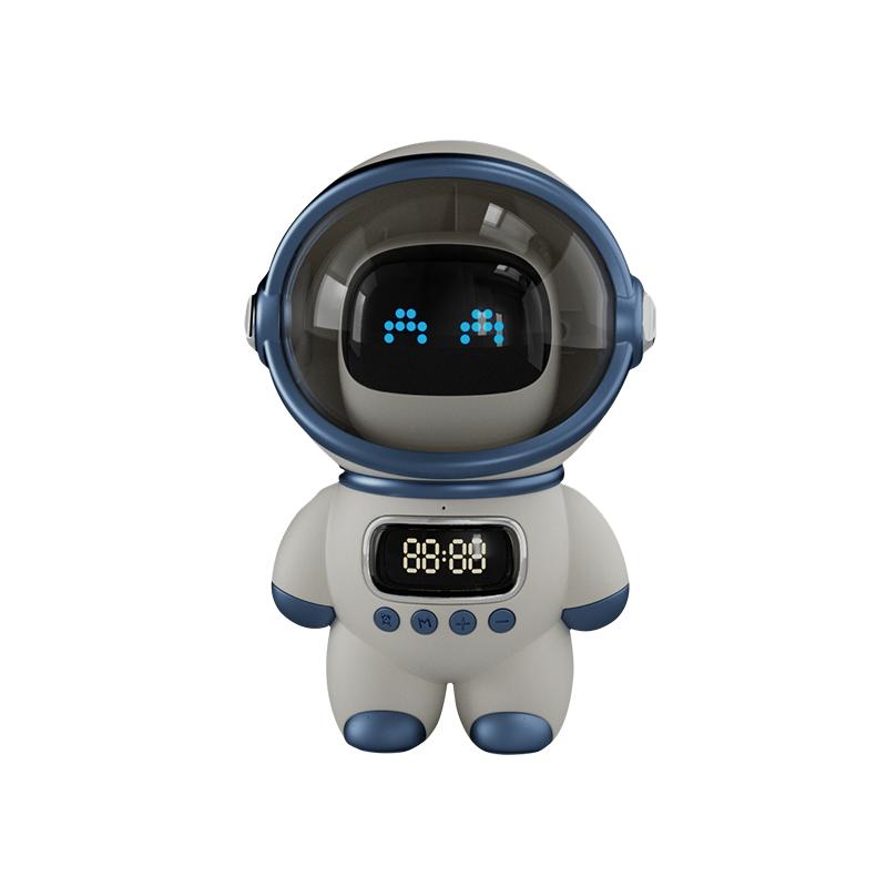 New portable wireless audio speaker, Smart Astronaut Bluetooth speaker with nightlight, FM radio, subwoofer, music speaker