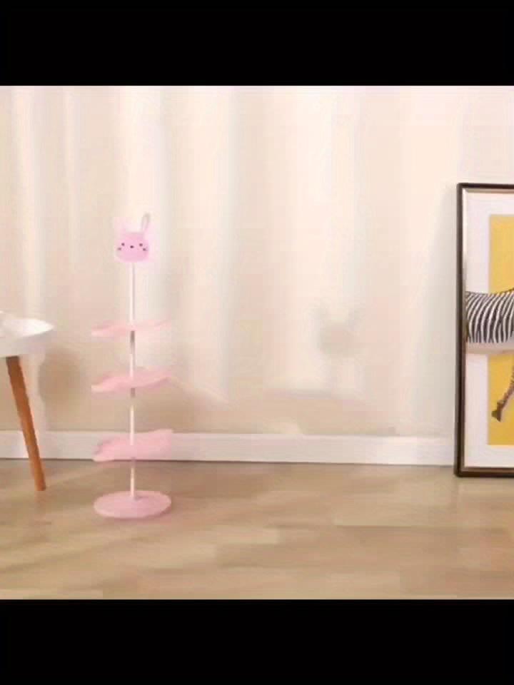 4 Lagen Niedliches Mini-Schuhregal, Mehrschichtiges Schuhaufbewahrungsregal, Verstellbares Design, Einfache Montage, Platzsparende Schuhaufbewahrungsorganisation für Wohnheim, Schlafzimmer