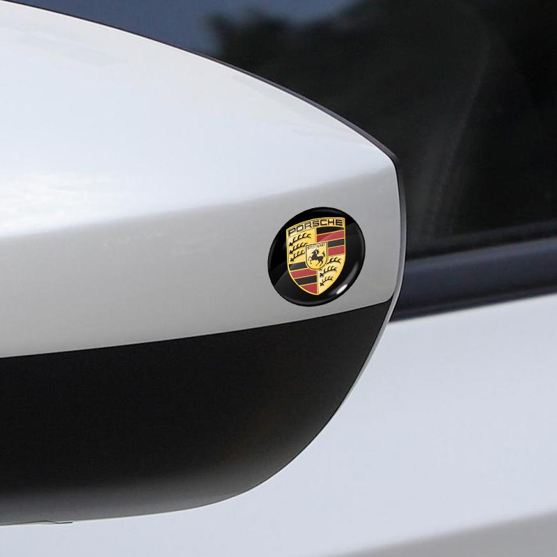 Car Lock Keyhole Stickers Door Lock Protect Car 3D Stickers For Porsche Boxster Cayenne Panamera Macan Cayman 911 918 996 917 991