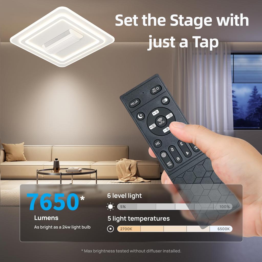 Modern Bladeless Fan Light Ceiling Light Invisible Fan Remote Control Bedroom Light Indoor Lighting LED Living Room Decoration