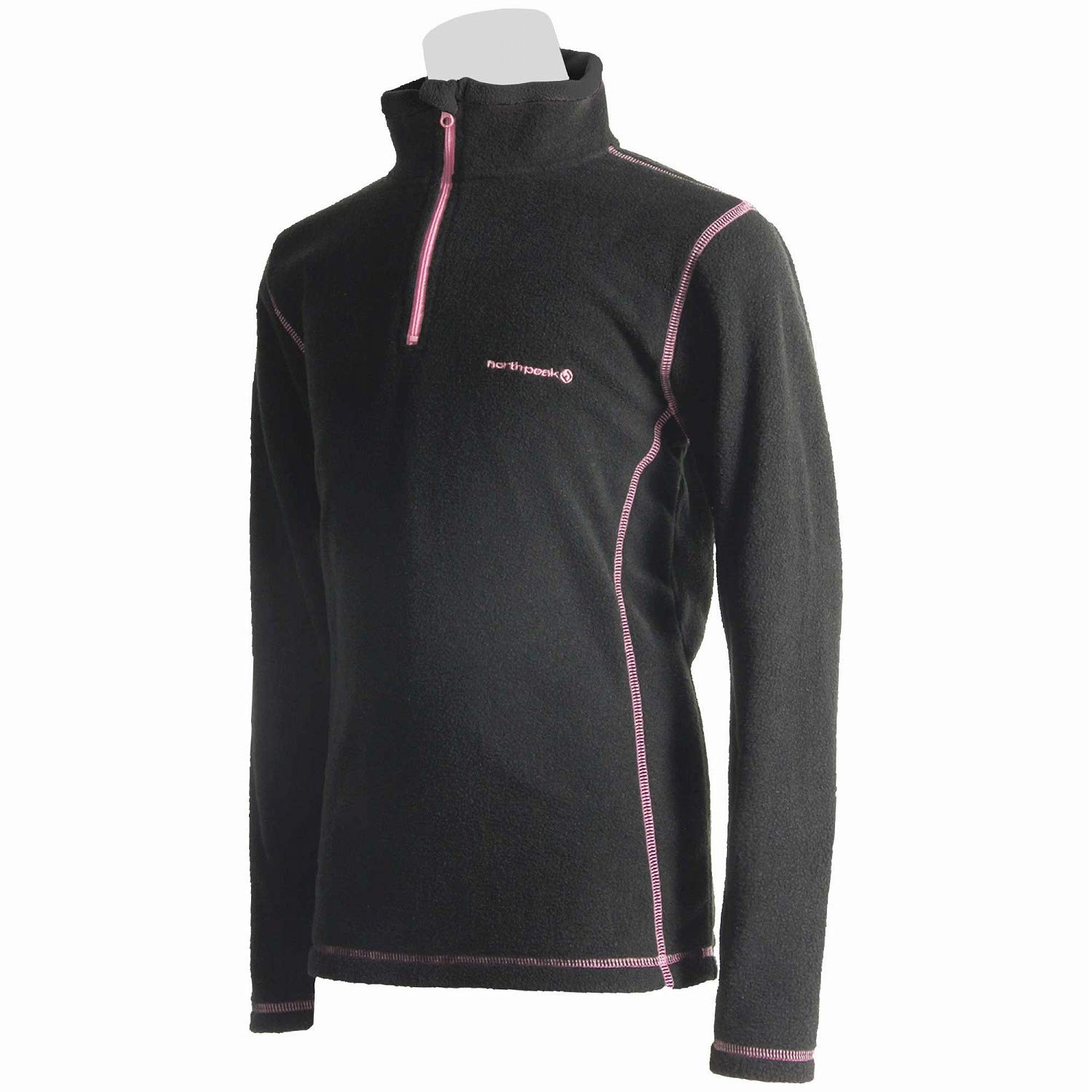 

North Peak NP-8058 PK 150cm Long Sleeve Half-Zip Inner Shirt for Kids and Juniors [Fleece Material/Warm/Cold Protection]
