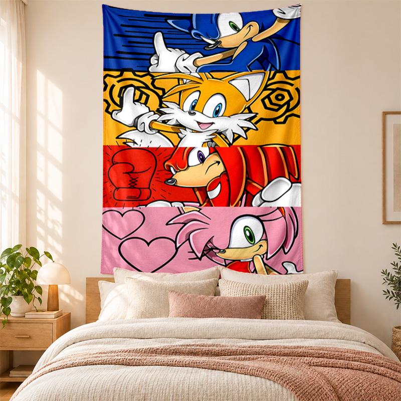 Sonic Tapestry Highquality for Decorating Living Room Bedroom Dorm Walls Ideal As Bedroom Wallart Orholiday Gift