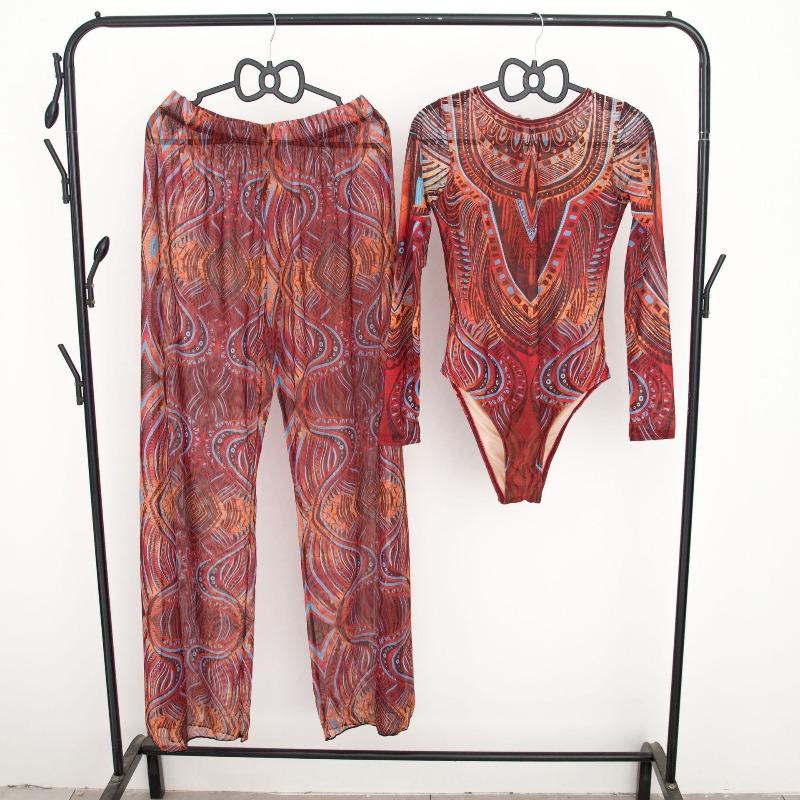 One-piece Swimsuit Women's Two-piece Set European and American New Swimsuit Sunscreen