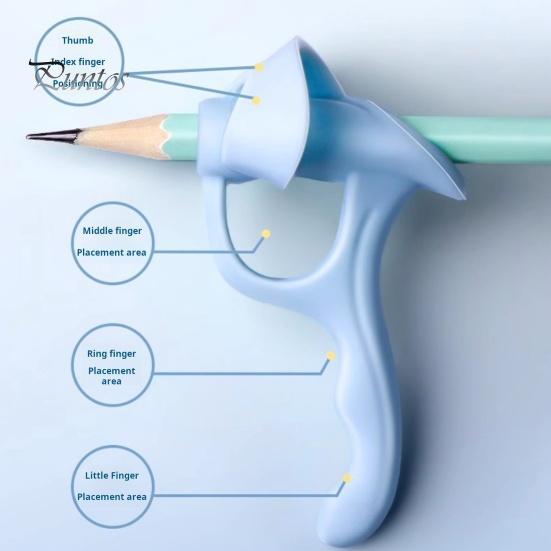 4Pcs/Set Silicone Pencil Gripper Finger Callus Prevention Correct Posture Aid Ergonomic Kids Non-Slip Pencil Holder