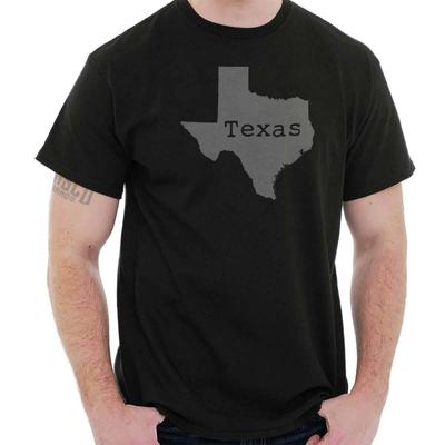 Texas Map Shape Vacation TX Pride Gym Gift Womens or Mens Crewneck T Shirt Tee
