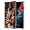 Capa de Celular Elétrica Retro Rock Music Para Samsung S25 Edge S24 FE Galaxy S21 S20 FE S23 S22 Ultra S10 Plus S10E Capa Transparente