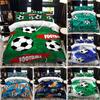 Top Soccer Duvet Cover Set 3D FootBall Print Bedding Set with Comforter Cover and Pillowcases Ball Theme for Kids Teens Adults