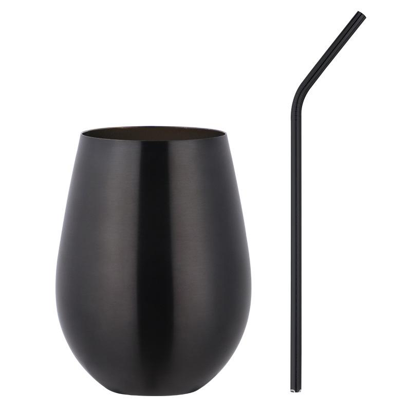 Creative 304 Stainless Steel Beer Mug - 500ml Large Capacity for Home and Bar Use