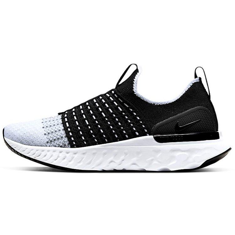 Nike React Phantom Run Flyknit 2 Black White Women's CJ0280-001