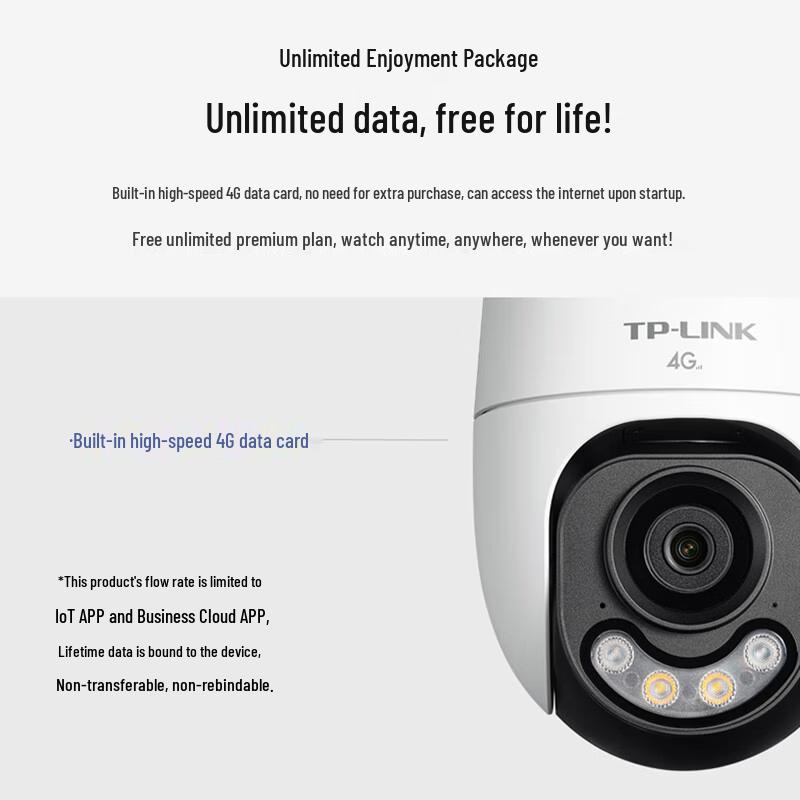 TP-LINK 4MP Full-Color 4G Solar PTZ Surveillance Camera CN plug (adapter included)