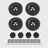Naughty Dragon 1/12 MN82 LC79 MN78 RC Car Metal Upgrade Wheel and Tire Accessories