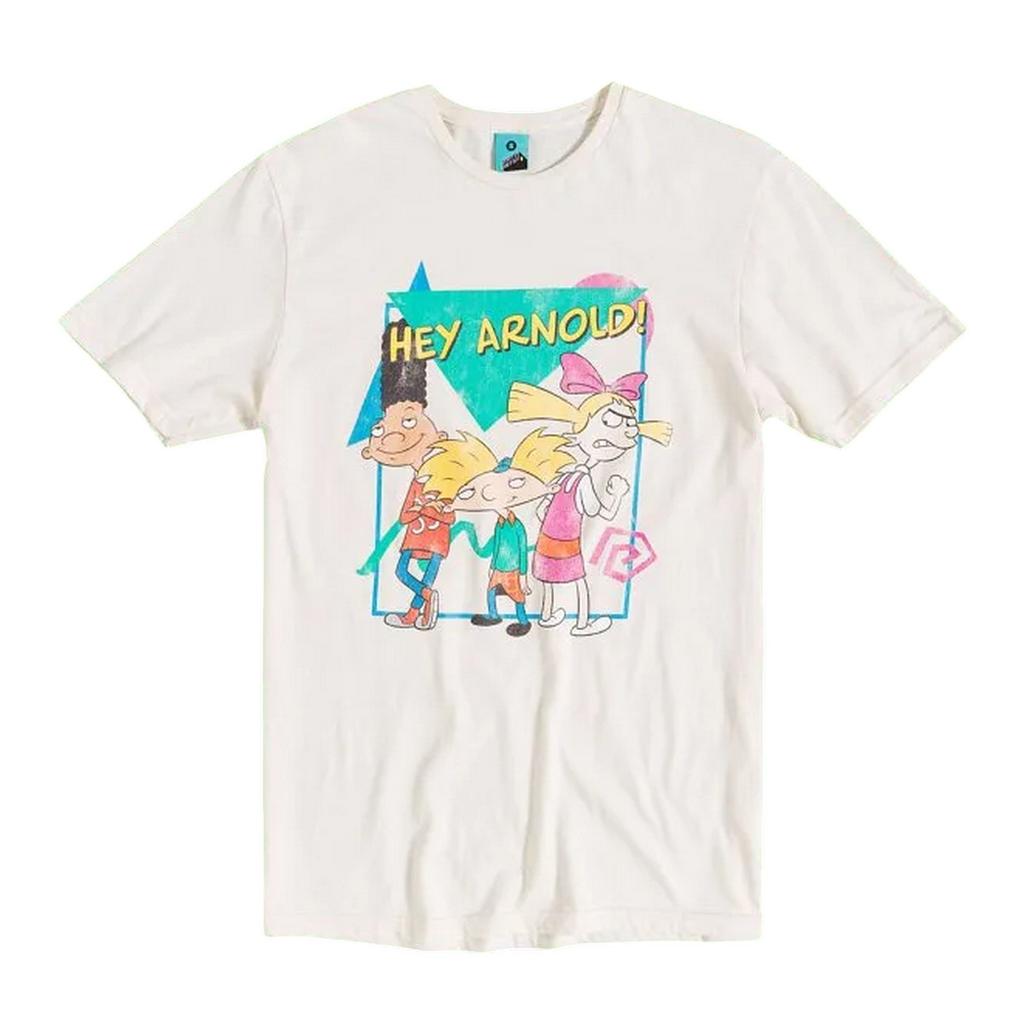 Nickelodeon Unisex Adult Arnold Retro T-Shirt