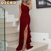 Fashion Summer Spring Solid Color Print Sleeveless Casual Dresses