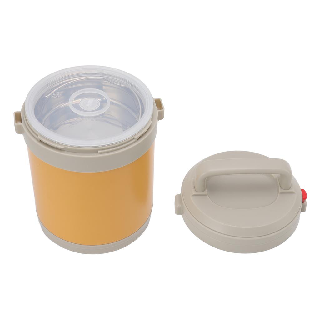 Borcan termic pentru alimente de 1,6 l, din oțel inoxidabil 304, cu trei straturi, portabil, izolat pentru prânz, Bento, pentru studenți