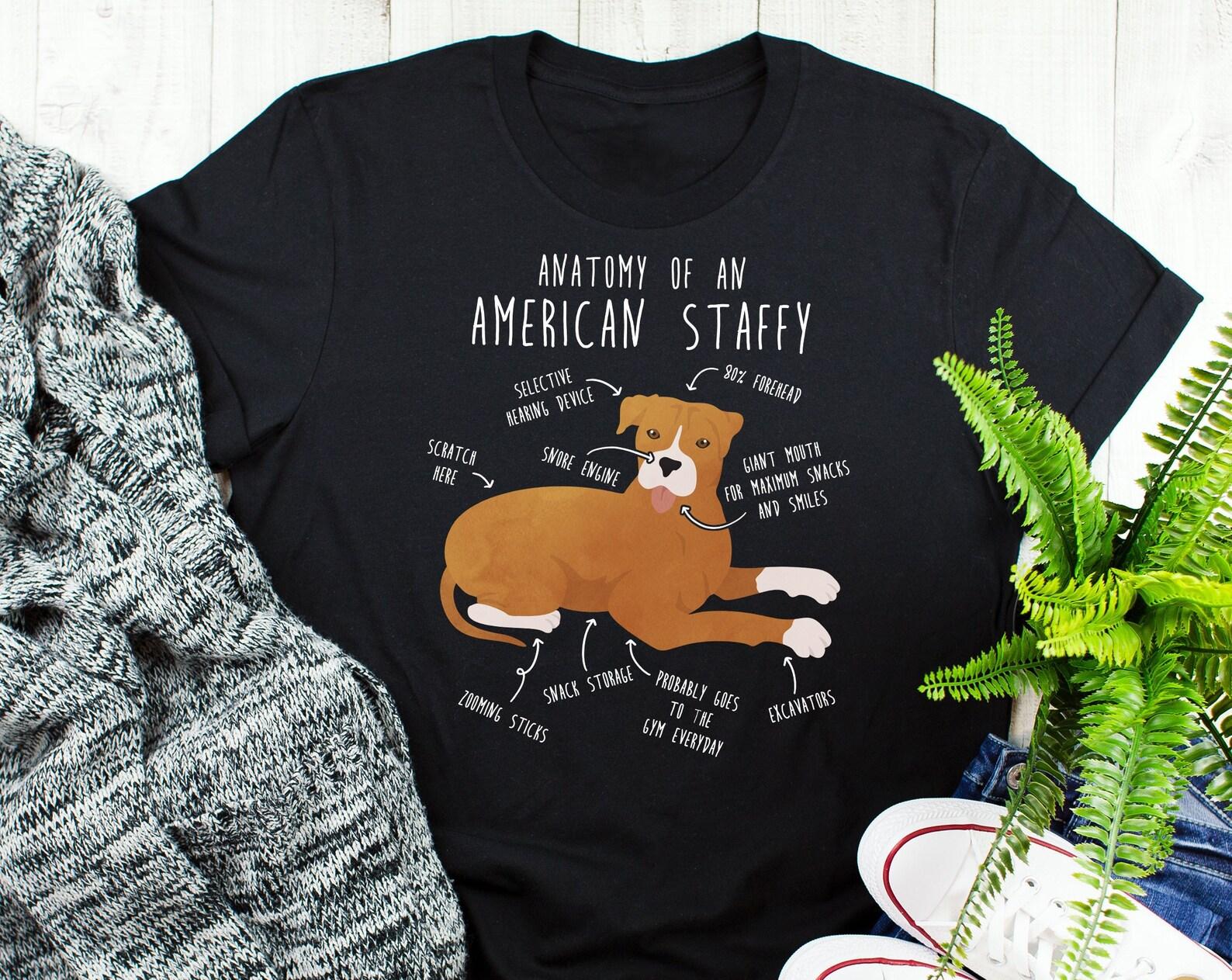American Staffordshire Terrier Shirt, , Funny Dog Lover Gift, Cute Amstaff T-shirt, Fawn Staffy Tshirt, Pet Tee, Dog Mom, Dog Dad 160
