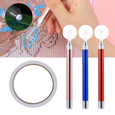 1set LED Diamond Painting Pen Wheel Set with Tape Light Point Drill Pens Fast and Efficient Diamond Painting Supplies