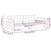 VidaXL Lit de repos jaune 80x200 cm velours 354056