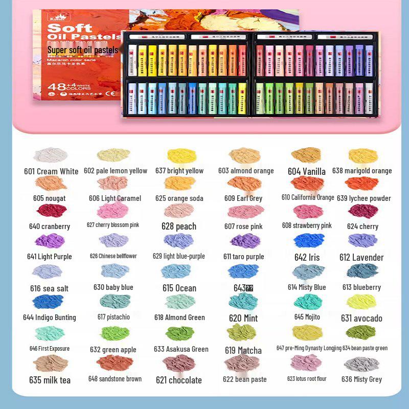 

Пастель масляная Gaole Super Soft - Тяжелые, переливающиеся мелки для детей: Доступно в 12, 24 или 36 цветах