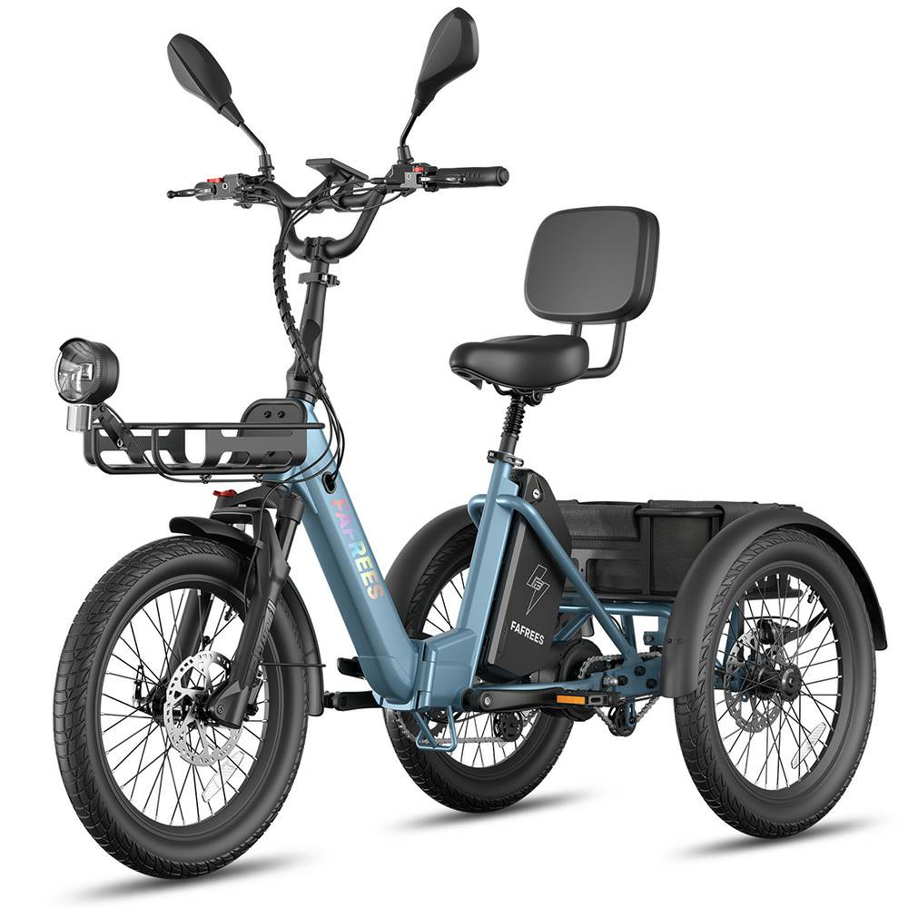 Bicicleta Eléctrica Fafrees F20 Mate Motor de 250W Frenos de Disco Doble Neumático de Aire 20"x2.5" Plegable E-Bike de Carga Pantalla LCD 48V 21Ah Carga Máxima 180Kg