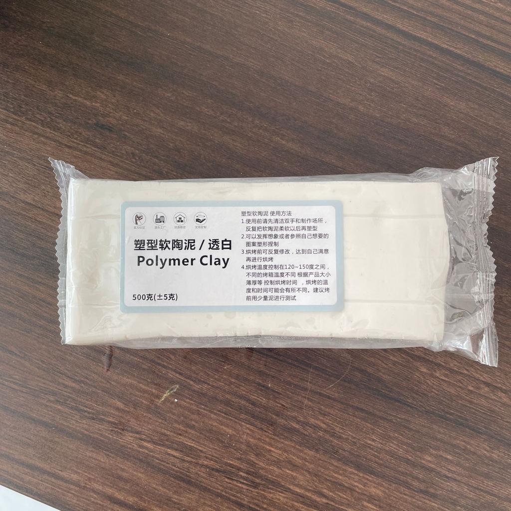 500g Non-Toxic Oil-Based Soft Clay Smooth Easy To Shape Oven-Bake Modeling Clay for DIY Crafts Sculpting