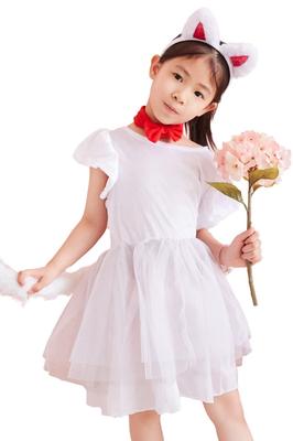 Brightlara Halloween Cosplay Costume for Kids, Black Cat Costume, Girls, Kidscos04-WH-110